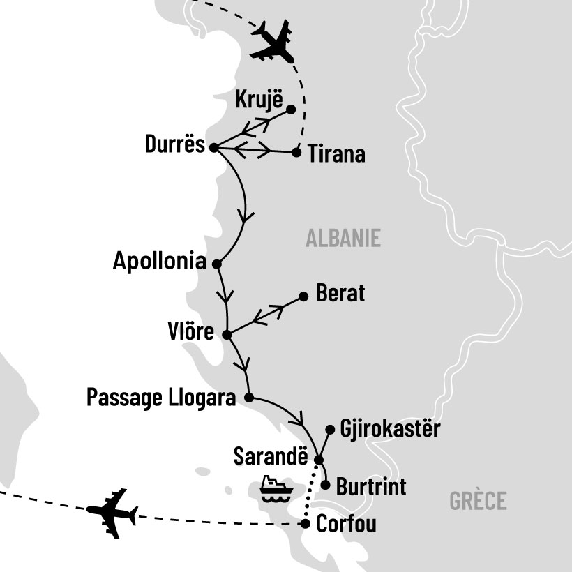 Albanie et Corfou