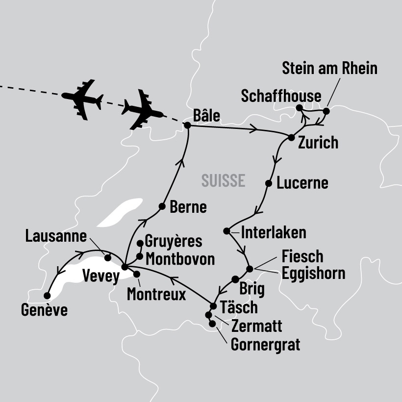 Panoramas Suisses map