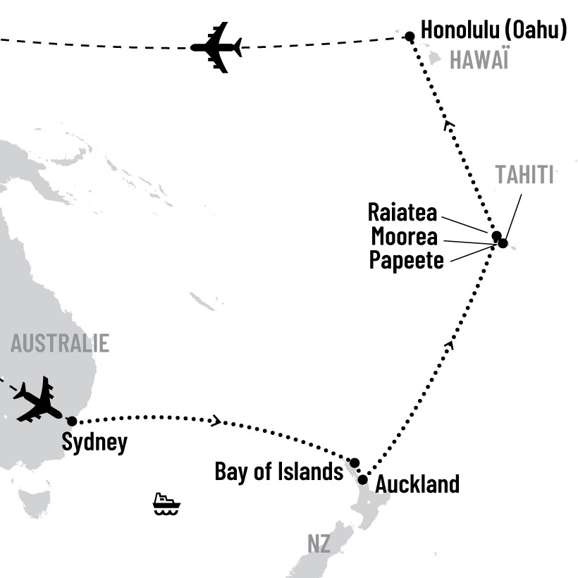 Trésors de Tahiti en croisière