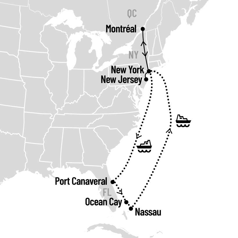 Croisière aux Bahamas au départ de New York
